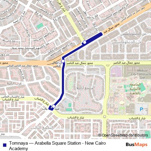 Tomnaya bus Line Map