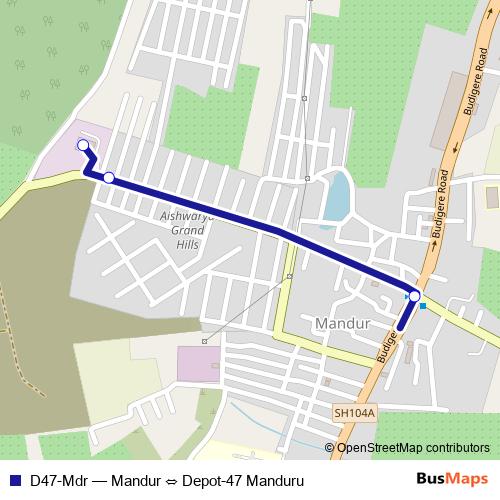 D47-Mdr bus Line Map