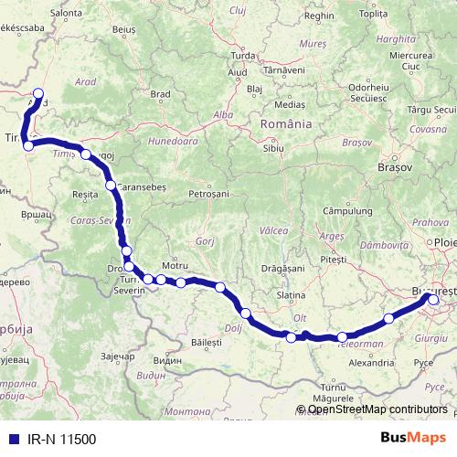 IR-N 11500 rail Line Map