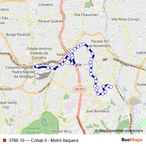 3766-10 bus Line Map