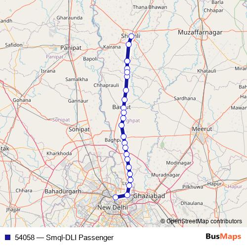 54058 rail Line Map