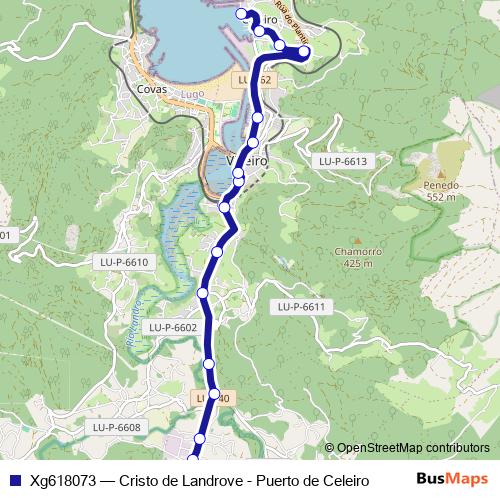 Xg618073 bus Line Map
