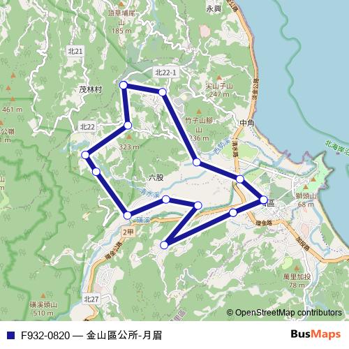 F932-0820 bus Line Map