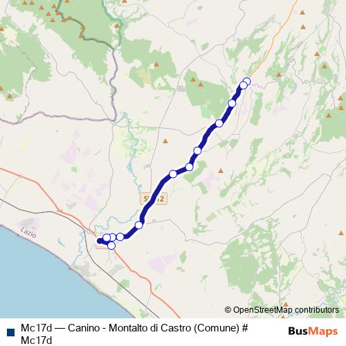 Mc17d bus Line Map