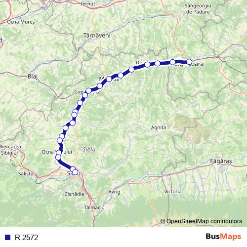 R 2572 rail Line Map