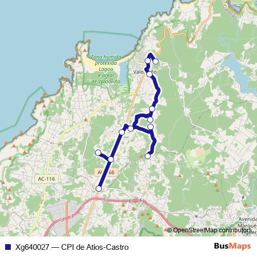 Xg640027 bus Line Map