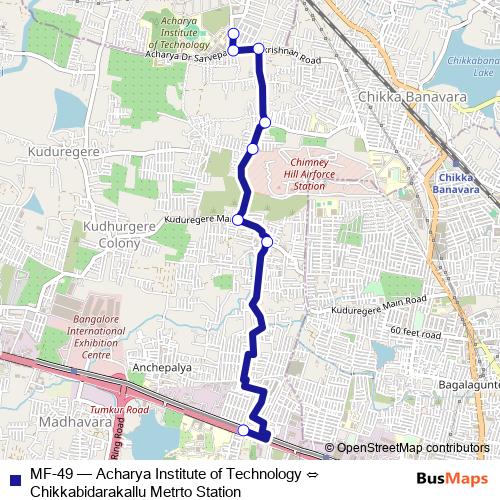 MF-49 bus Line Map