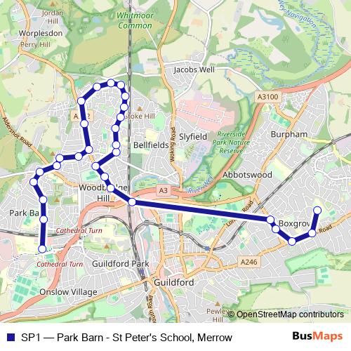 SP1 bus Line Map