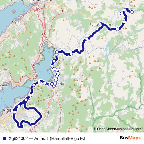 Xg624002 bus Line Map