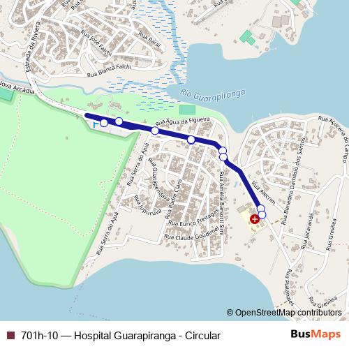 701h-10 bus Line Map