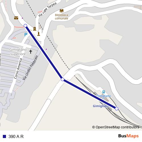 390 A R bus Line Map