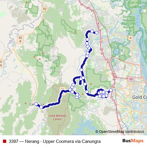 3397 bus Line Map