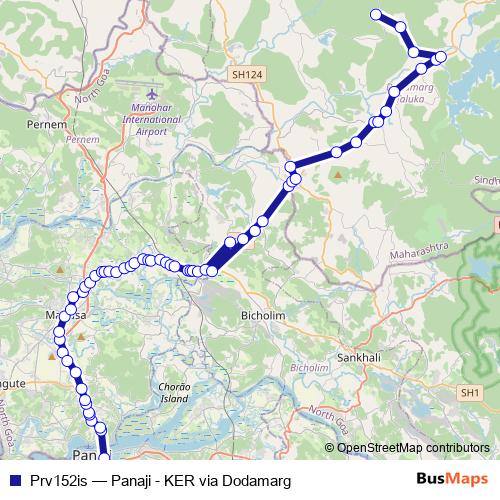 Prv152is bus Line Map