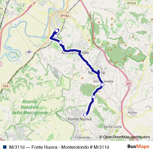Mr311d bus Line Map