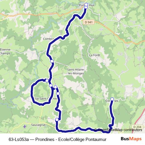 63-Ls053a bus Line Map