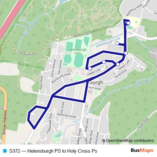 S372 bus Line Map
