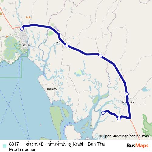 8317 bus Line Map