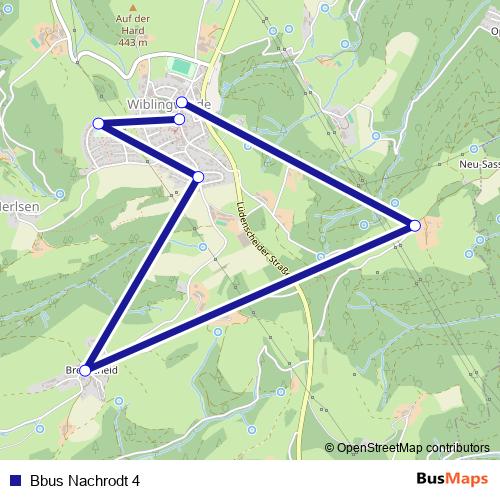 Bbus Nachrodt 4 bus Line Map