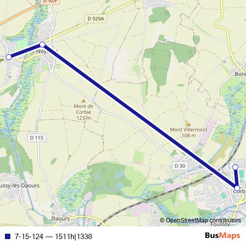 7-15-124 bus Line Map