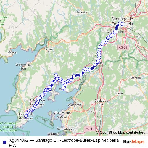 Xg847062 bus Line Map