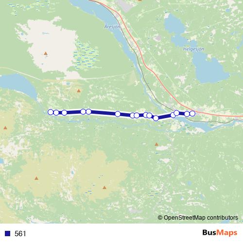 561 bus Line Map