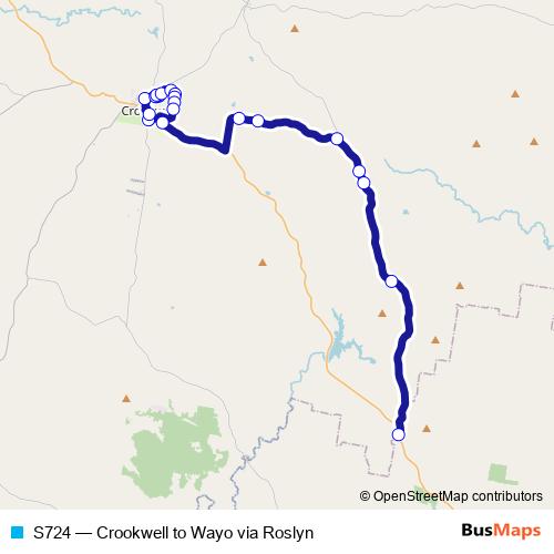 S724 bus Line Map