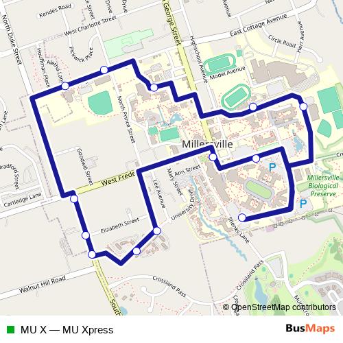 MU X bus Line Map