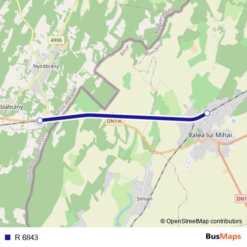 R 6843 rail Line Map