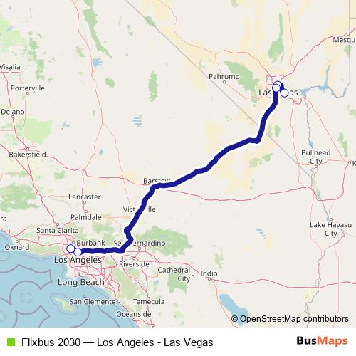 Flixbus 2030 bus Line Map