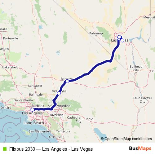 Flixbus 2030 bus Line Map