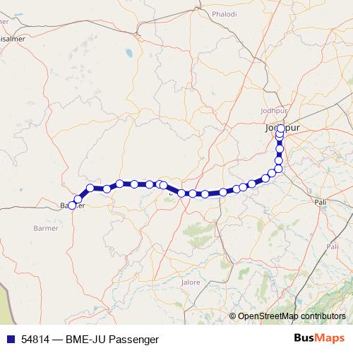 54814 rail Line Map