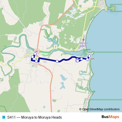 S411 bus Line Map