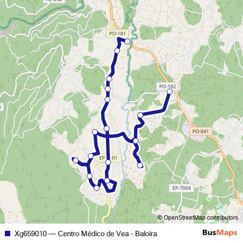 Xg659010 bus Line Map
