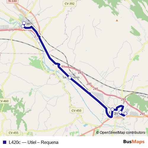 L420c bus Line Map
