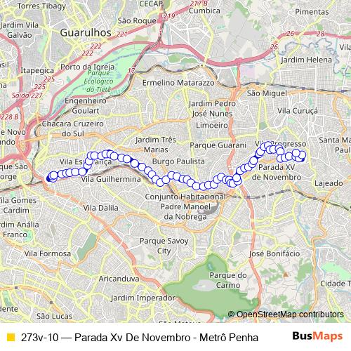 273v-10 bus Line Map