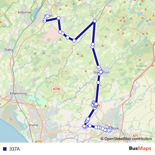 337A bus Line Map