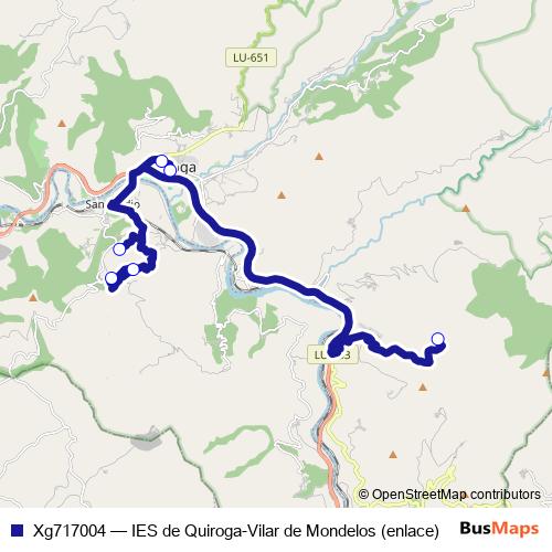 Xg717004 bus Line Map