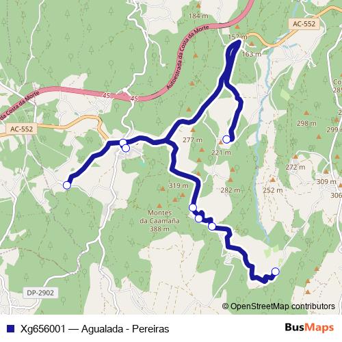 Xg656001 bus Line Map