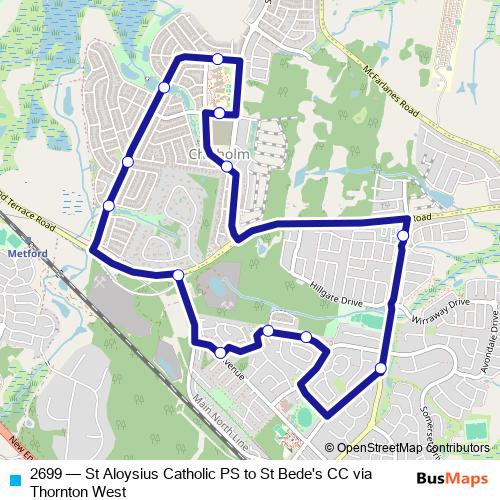 2699 bus Line Map