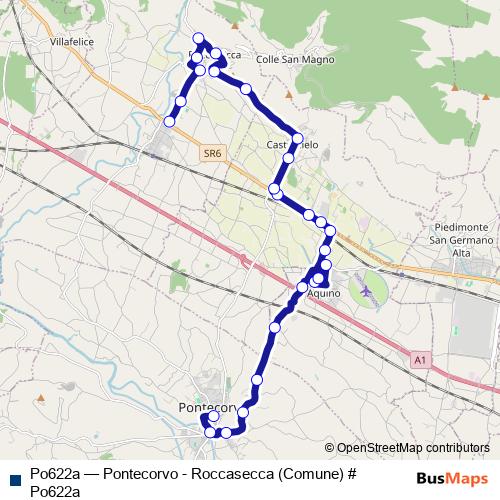 Po622a bus Line Map