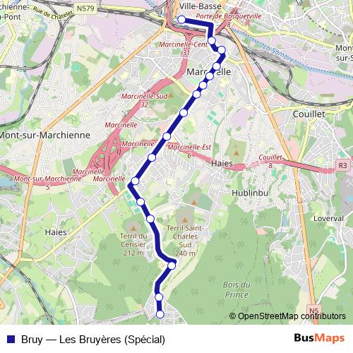 Bruy bus Line Map