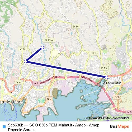 Sco636b bus Line Map