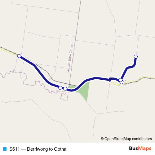 S611 bus Line Map