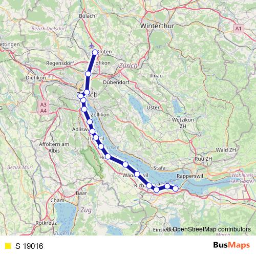 S 19016 rail Line Map