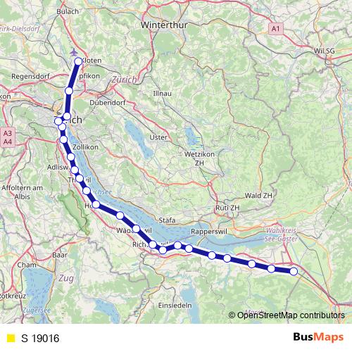 S 19016 rail Line Map