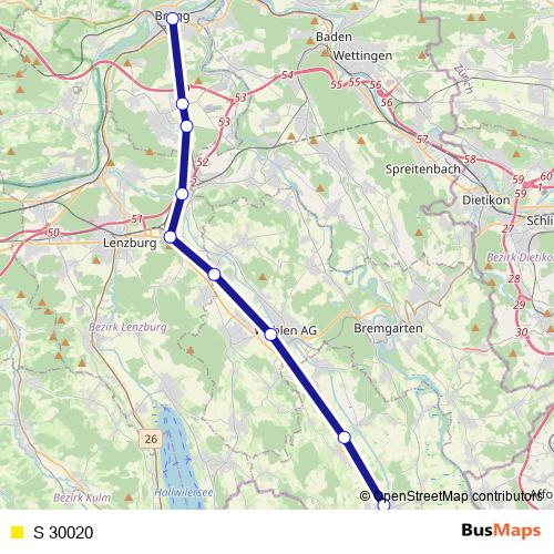 S 30020 rail Line Map