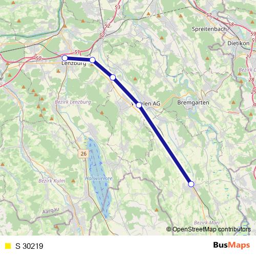 S 30219 rail Line Map