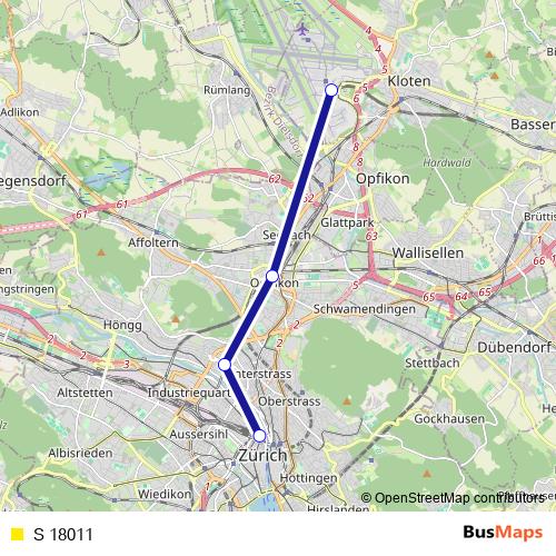 S 18011 rail Line Map