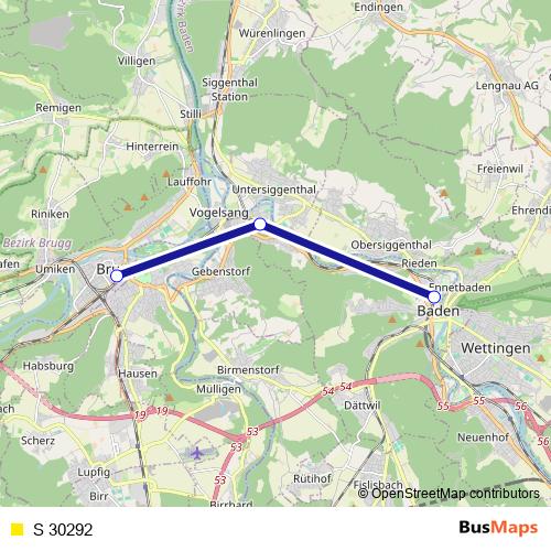 S 30292 rail Line Map