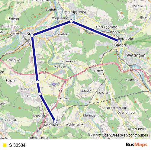 S 30584 rail Line Map